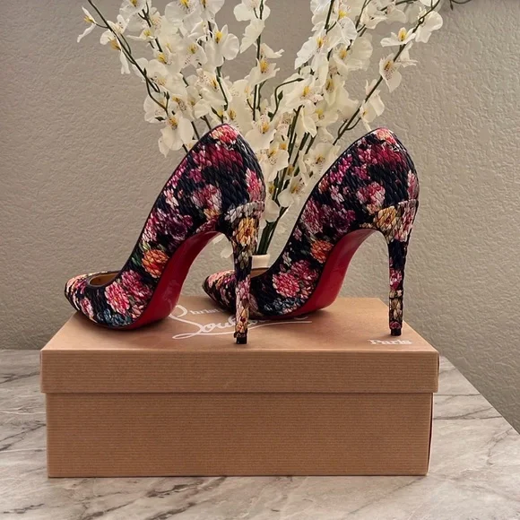 Christian Louboutin Pigalle Follies Multicolor Women's Heels - Picture 10 of 10
